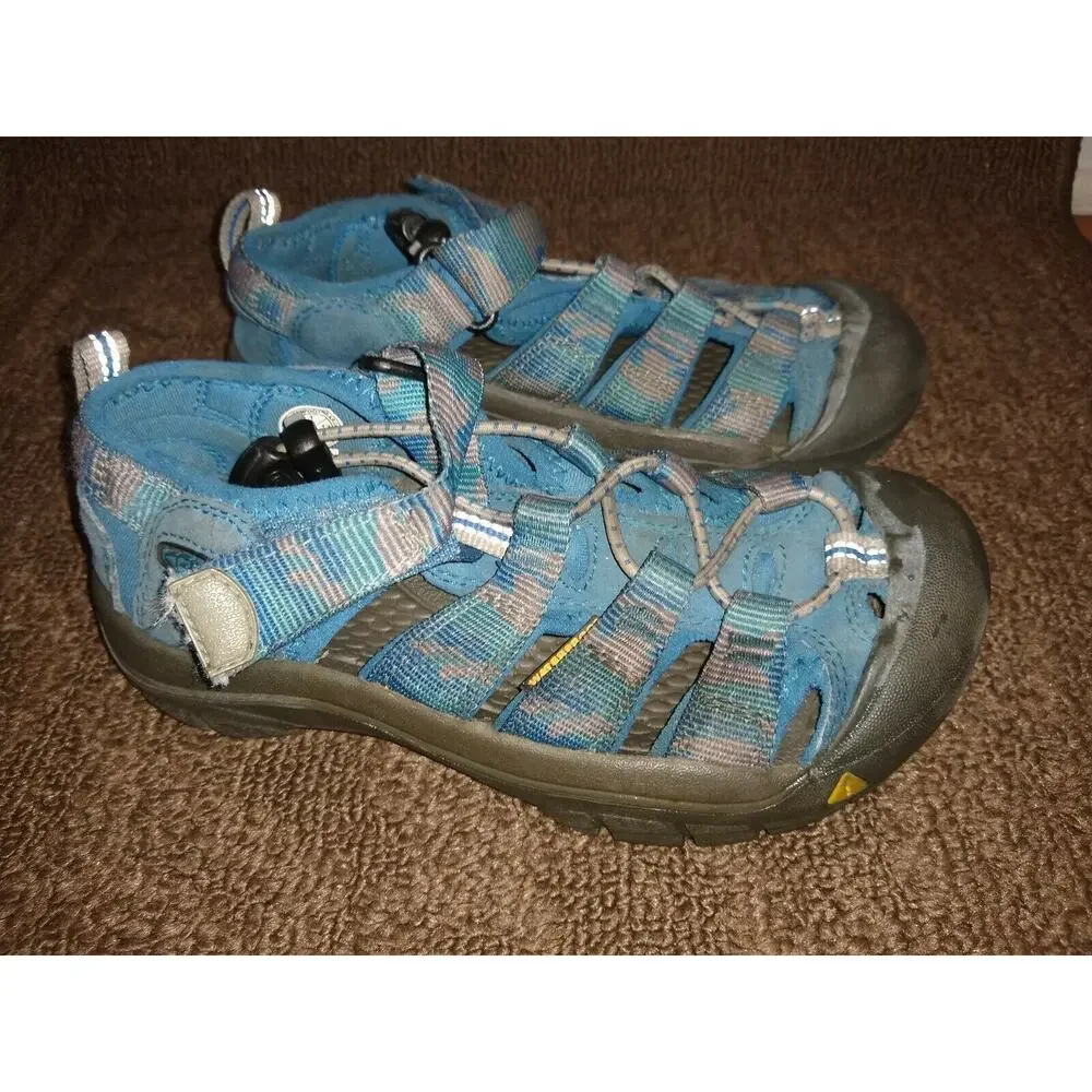 Keen Newport Kids Boys Waterproof Sandals Camo Blue Size 1